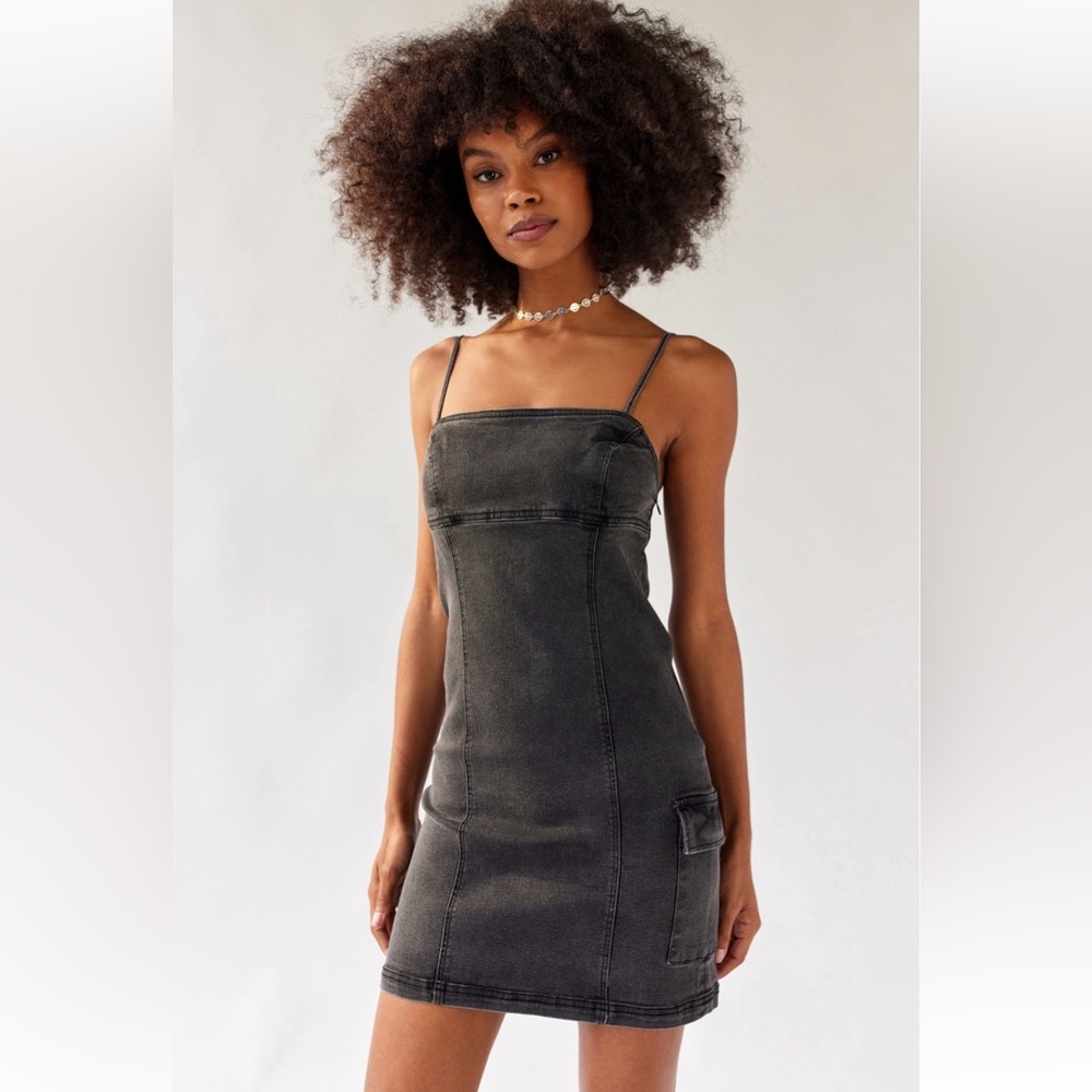 NWT UO Whitney Denim Mini Dress Sz Medium